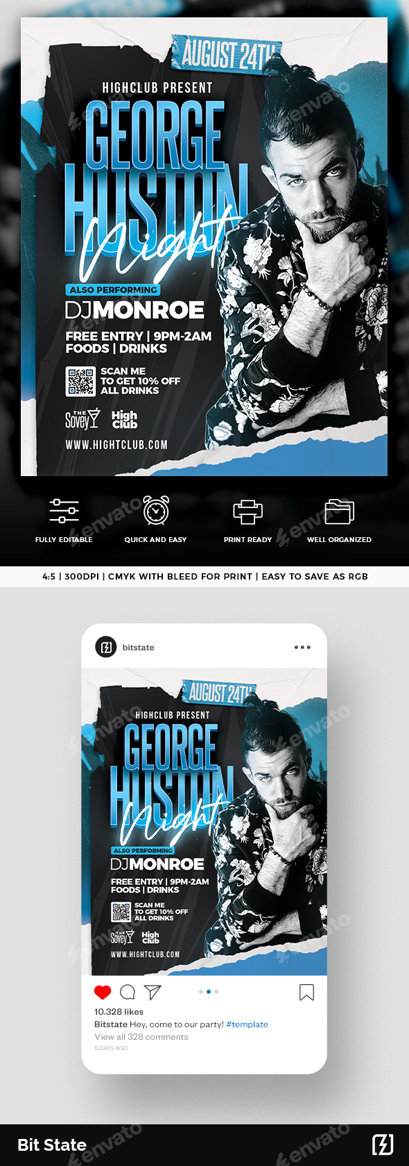 DJ | Night Club Flyer Template