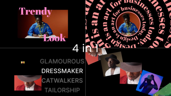 Slider Animation Video Displays template preview