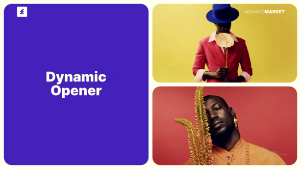 Bento Slideshow Video Displays template preview