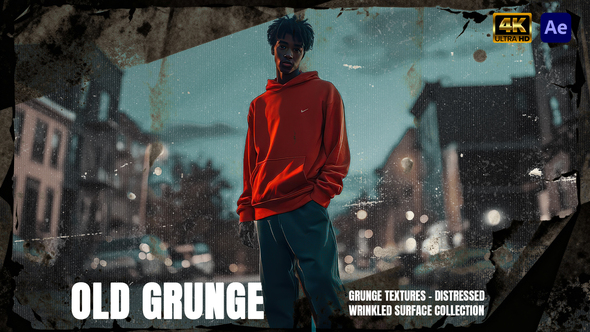 Old Paper Grunge Textures – Distressed Wrinkled Surface Collection Elements template preview