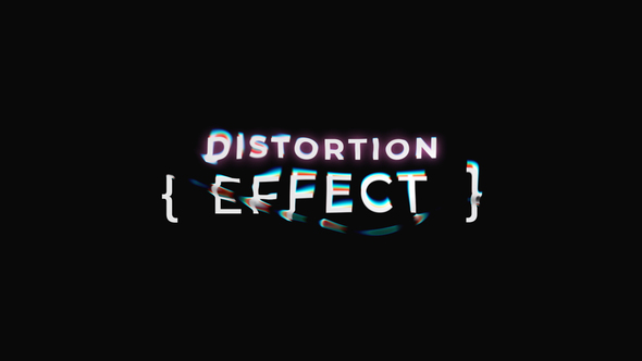 Chromatic Distortion Titles Titles template preview
