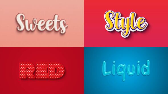 Text Effect 06 Titles template preview