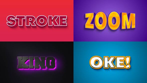 Text Effect - 3D Style 09 Titles template preview