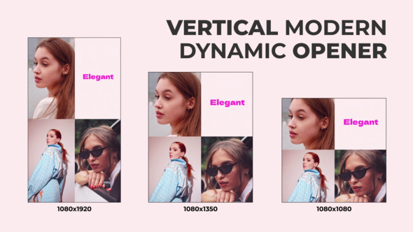 Vertical Modern Dynamic Opener /Ae Openers template preview