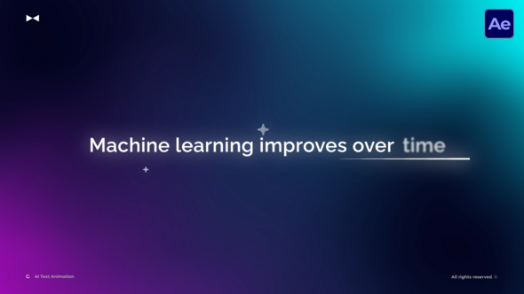 AI Text Animation  AE Titles template preview