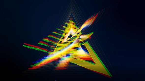 Glitch Logo Intro Logo Stings template preview