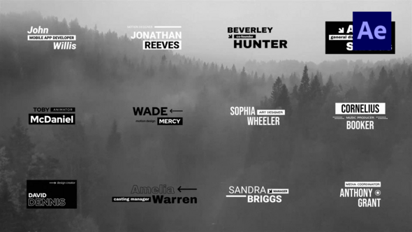 Smooth Simple Titles /Ae Titles template preview