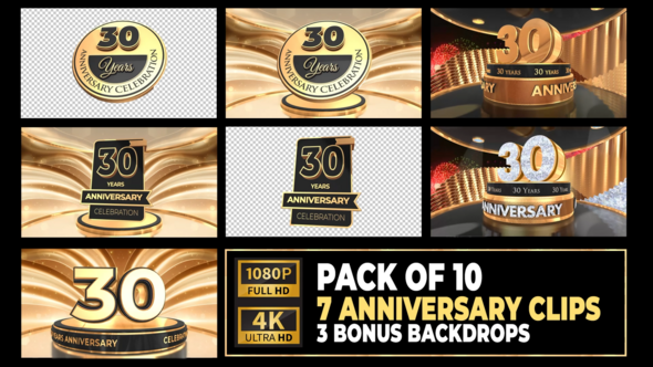 30 years, 30th anniversary video, Motion Graphics | VideoHive