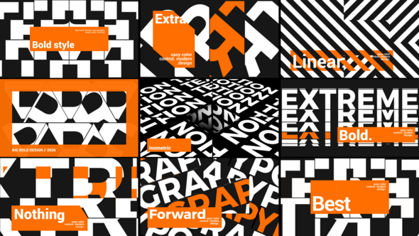 Bold Urban Titles (Affter Effects) Titles template preview