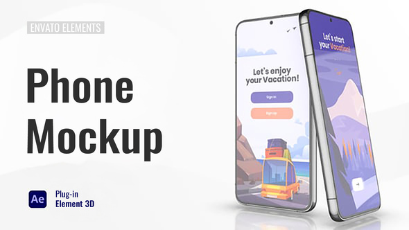 Mobile Phone Screen Mockup Product Promo template preview