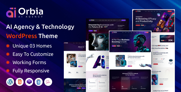 Orbia – AI Agency & Technology  WordPress Theme