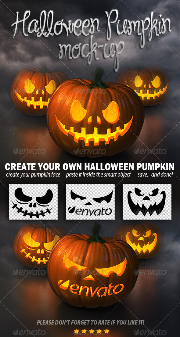 Halloween Pumpkin Mockup - Miscellaneous Print