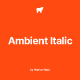 Ambient Italic Titles - Premiere Pro - VideoHive Item for Sale