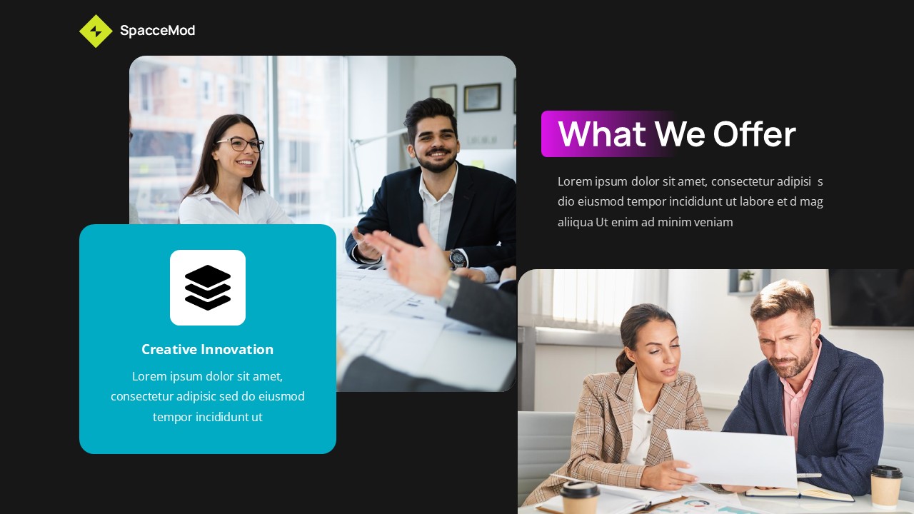 Dark Mode Strategy Business PowerPoint Presentation Template ...