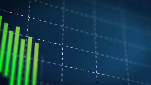 Stock Market Index Change Over Time, Candles Grow, New Investing Opportunity alt