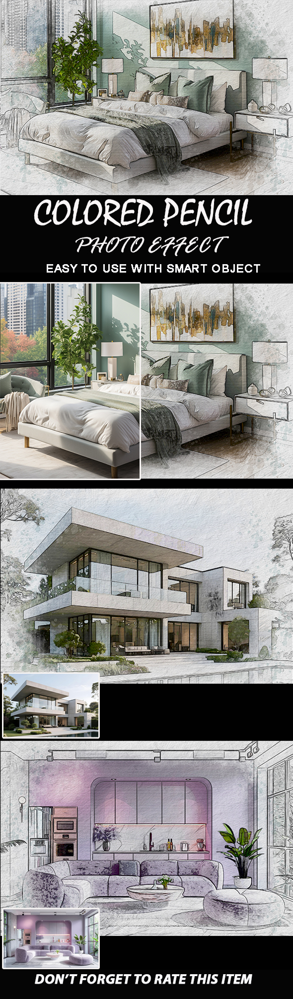 Colored Pencil Photo Template