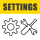 Settings Line Icon Vector Set 