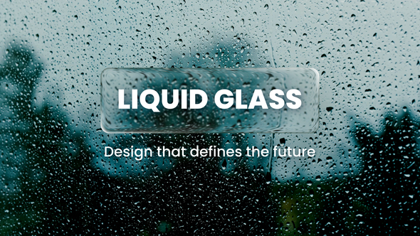 Liquid Glass Lower Thirds Elements template preview
