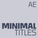 Minimal Titles - VideoHive Item for Sale
