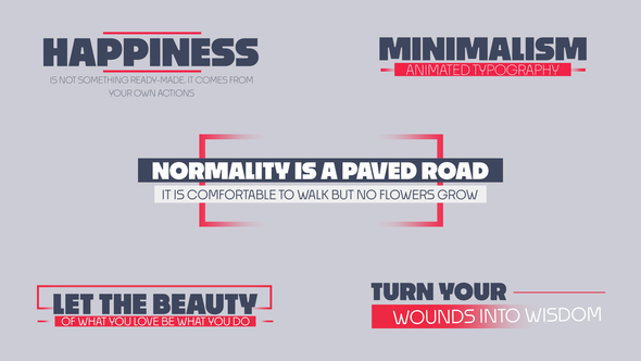 Minimal Titles Titles template preview