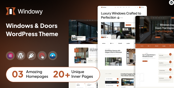 Windowy – Windows and Doors Services WordPress Theme