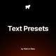 Text Presets - VideoHive Item for Sale