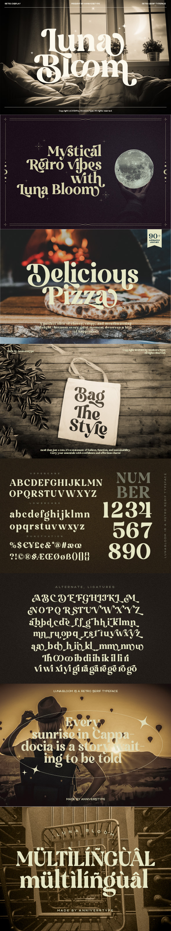 Luna Bloom - Classic Retro Vintage