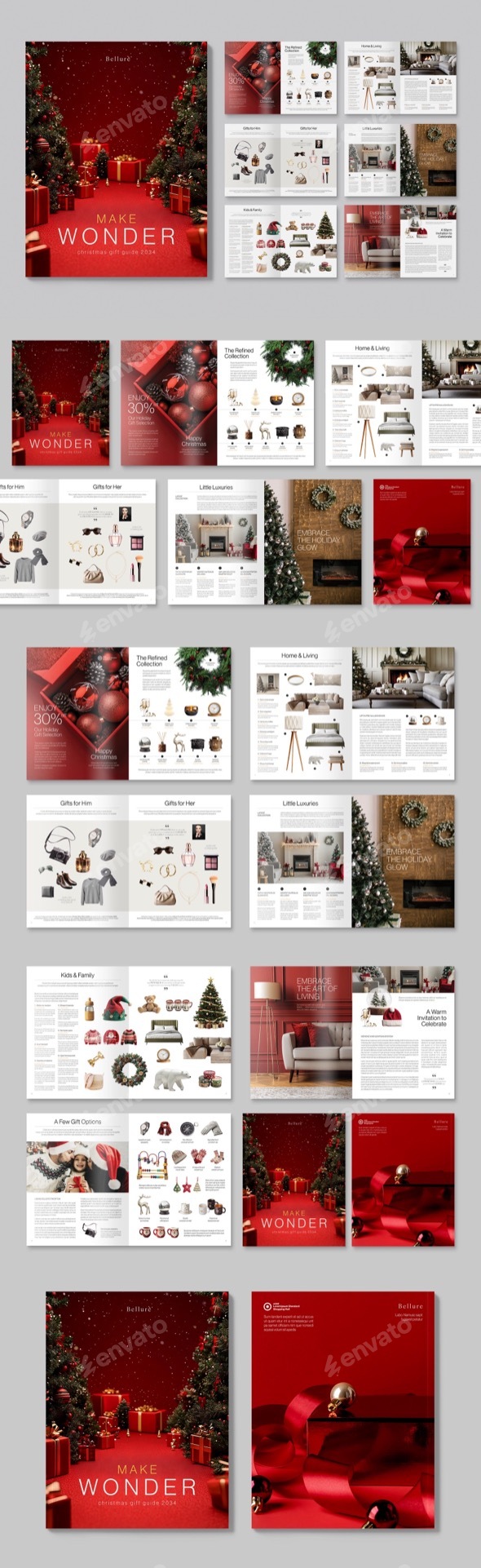 Christmas Gift Guide Brochure Template