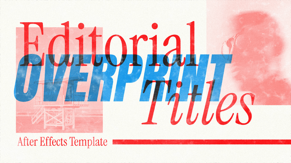Editorial Overprint Titles Titles template preview