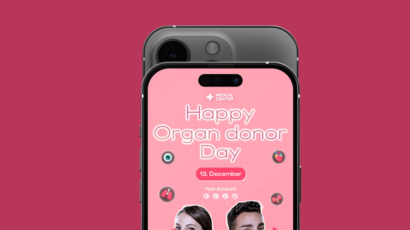 Vertical Winter Promo Video Displays template preview