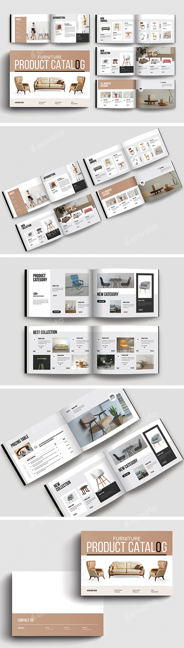 Product Catalog Template Landscape