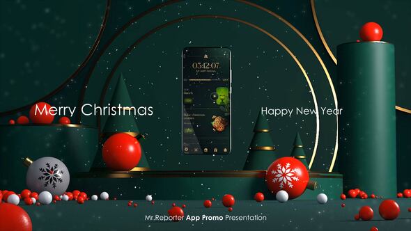 Christmas App Promo Product Promo template preview