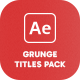 Grunge Titles - VideoHive Item for Sale