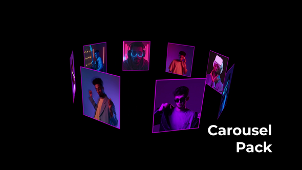 Carousel Maker Video Displays template preview