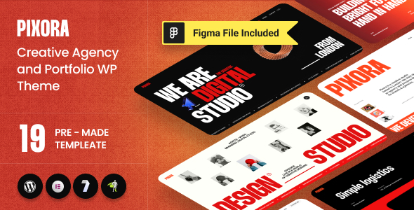 Pixora - Creative Agency & Portfolio WordPress Theme