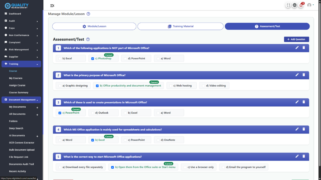 ISO Audit & CAPA Management System — Document Control, Risk, Compliance ...