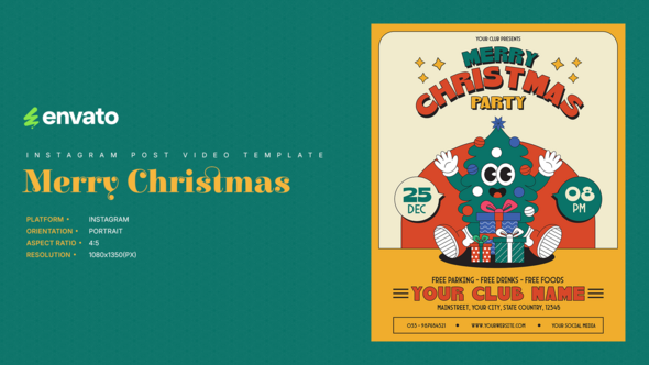 Christmas Instagram Post Portrait Product Promo template preview