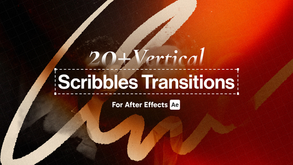 Vertical Scribble Transitions Elements template preview