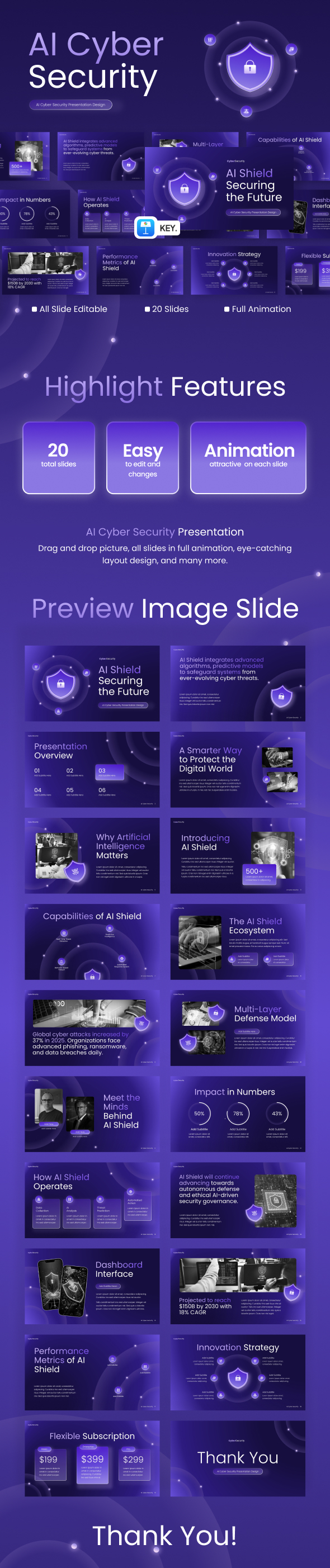 AI Cyber Security Keynote Template