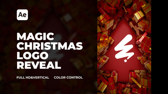 Magic Christmas Logo Reveal Logo Stings template preview