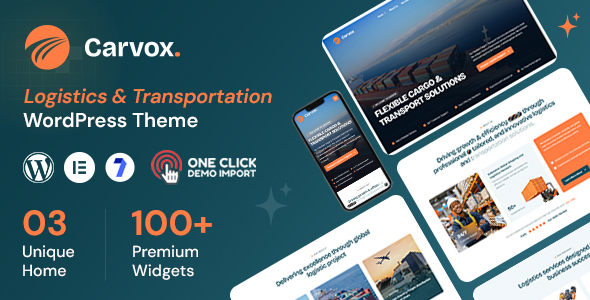 Carvox – Logistics & Transportation WordPress Theme