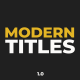 Modern Titles - VideoHive Item for Sale