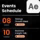 Calendar Event List - VideoHive Item for Sale