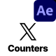 X Social Counters &amp; UI Elements - VideoHive Item for Sale
