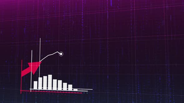 Ascending white histogram chart alt