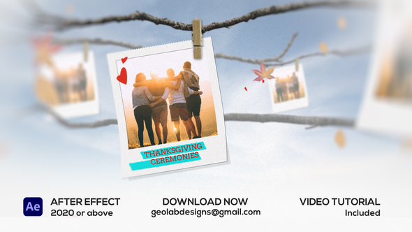 Thanksgiving Day Titles Openers template preview