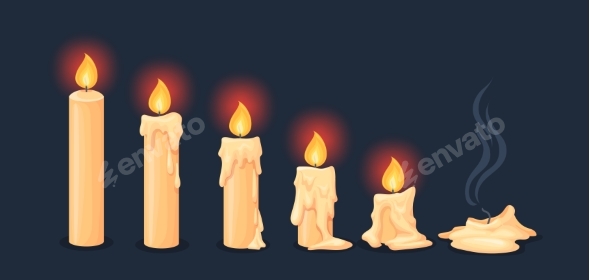 Candle Wax Stages