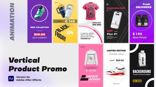 Vertical Product Promo Product Promo template preview