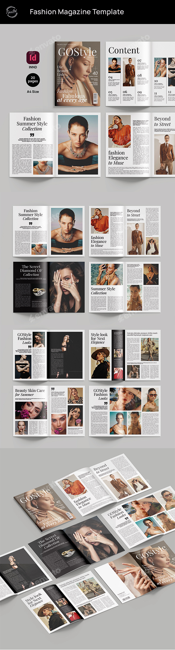 GOStyle Fashion Magazine Template