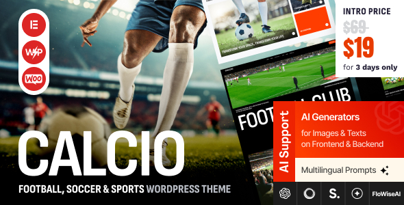 Calcio – Football & Soccer WordPress Theme